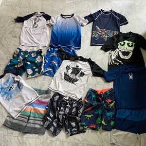Boys Bathing Suit Bundle of 13 EUC